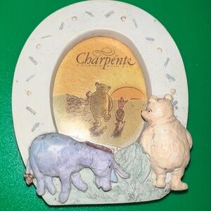 Disney Charpente Frame with Pooh and Eeyore - Cream and Blue